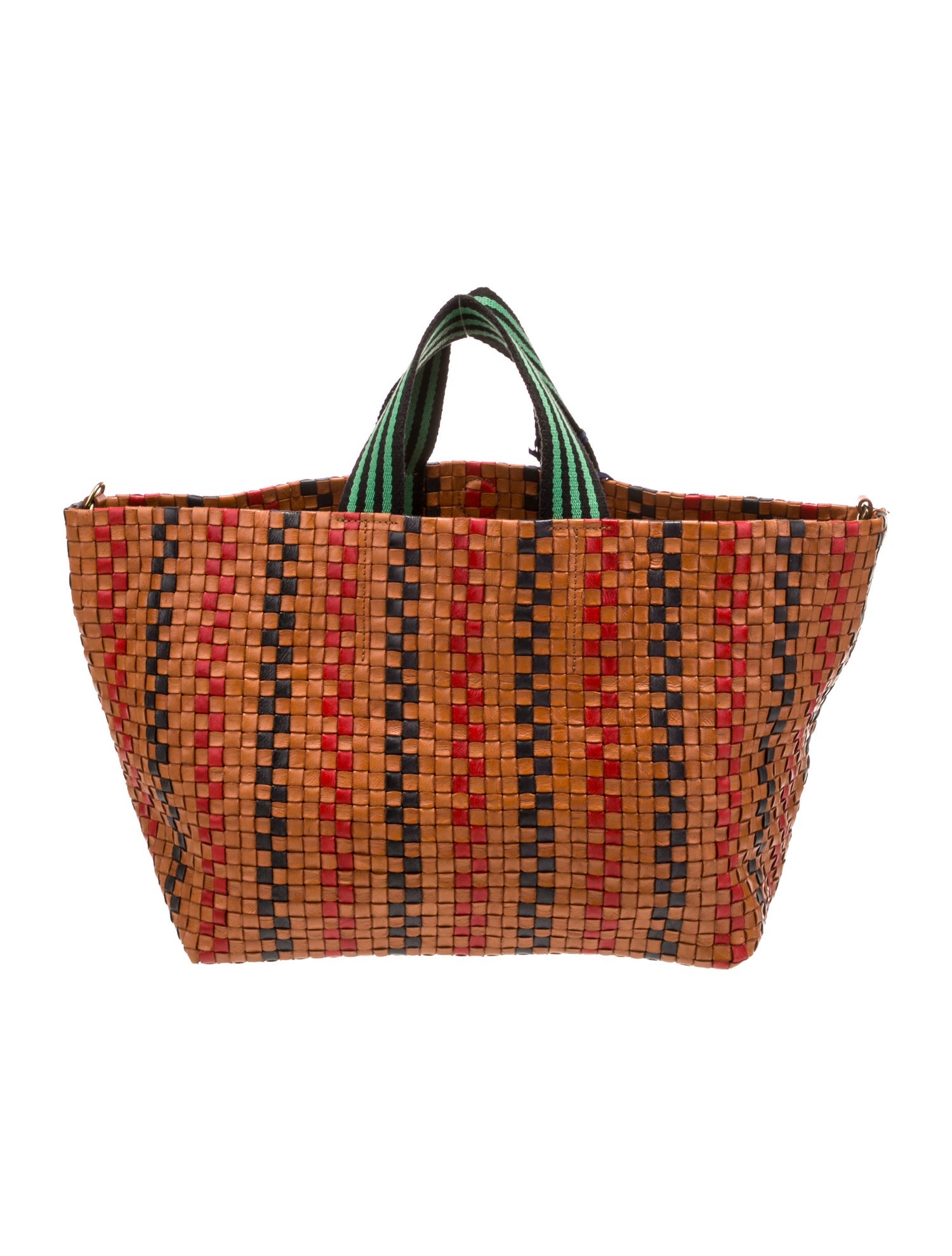Clare V. Leather Top Handle Bag