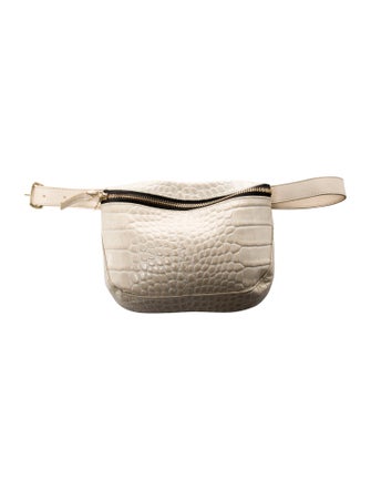 Clare V. Embossed Leather Belt Bag
