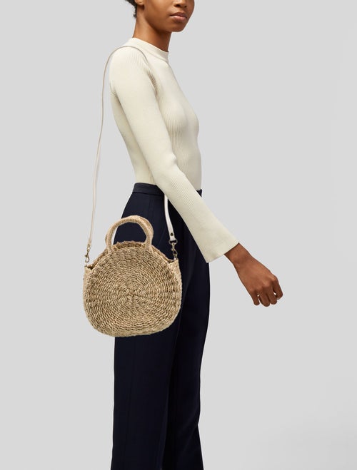 Clare V. Raffia Top Handle Bag