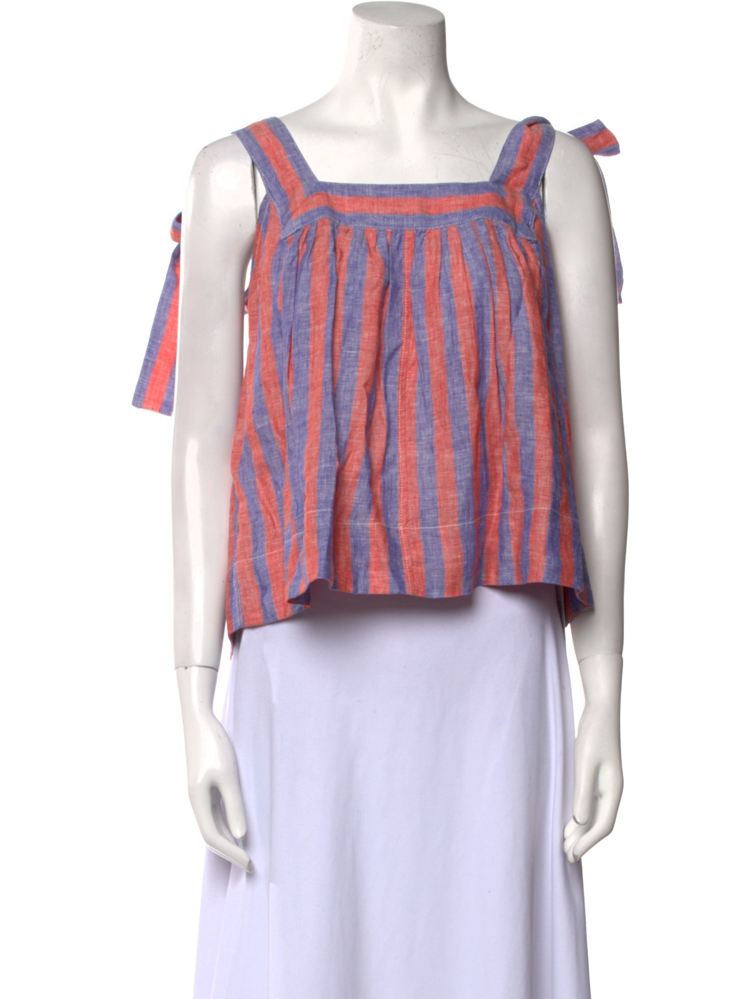 Clare V. Linen Striped Crop Top w/ Tags