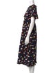 Clare V. Floral Print Midi Length Dress