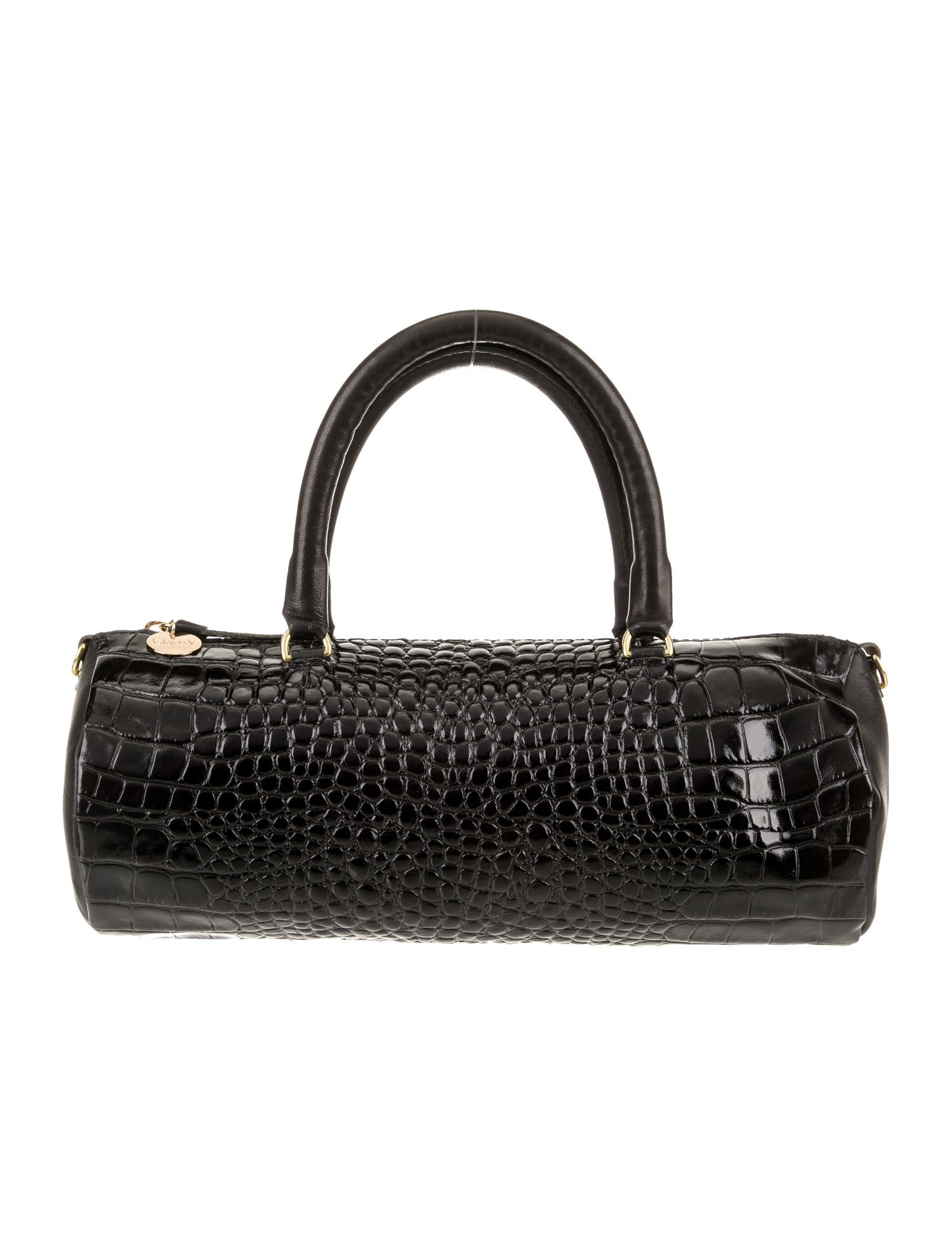 Clare V. Embossed Leather Top Handle Bag