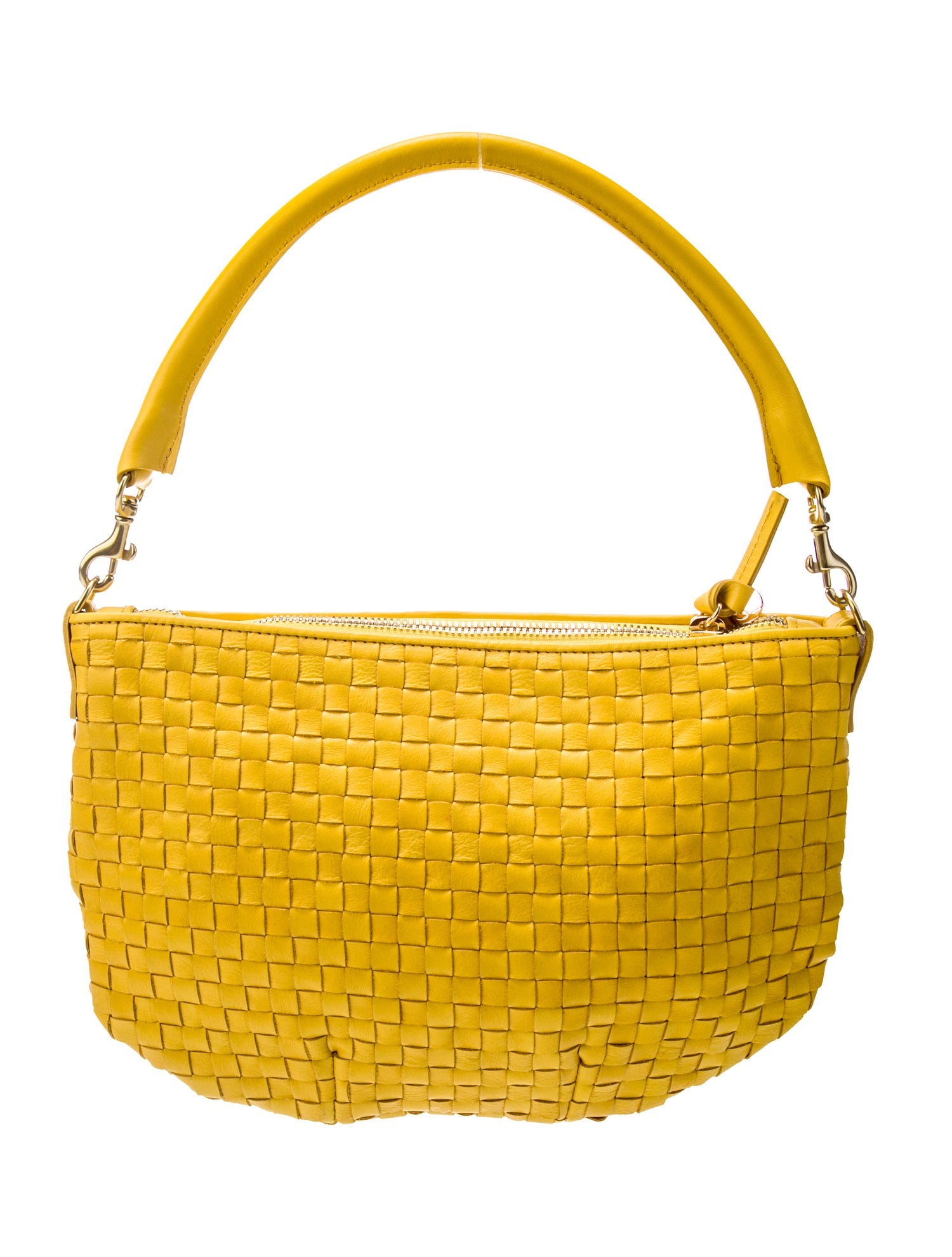 Clare V. Leather Top Handle Bag