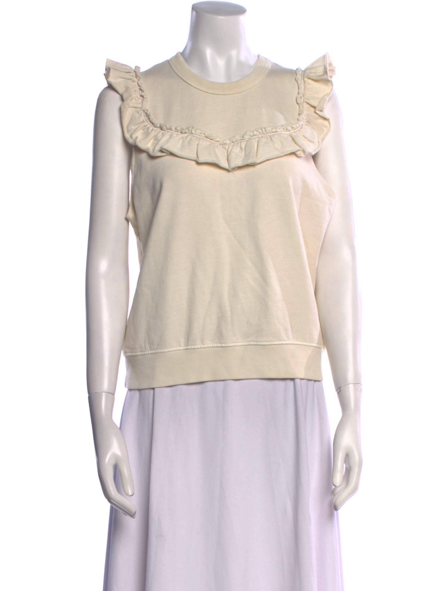 Clare V. Crew Neck Sleeveless Top