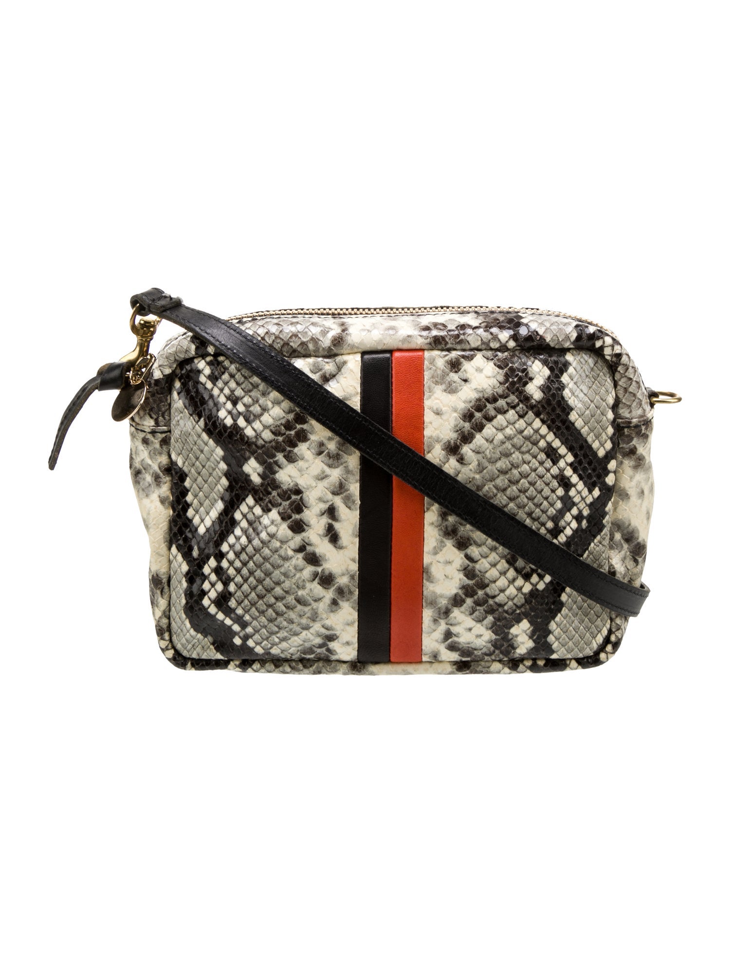 Clare V. Embossed Leather Crossbody Bag