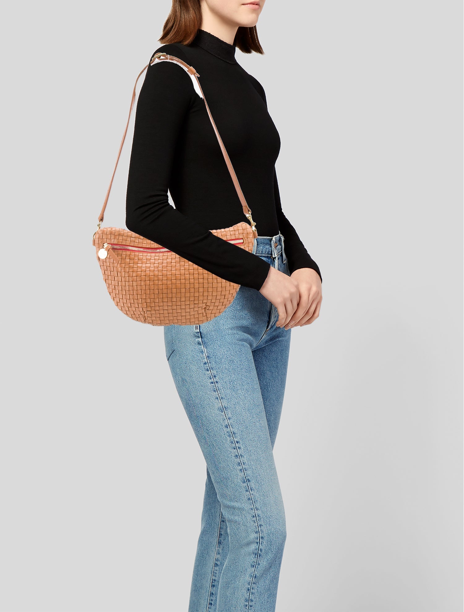 Clare V. Leather Shoulder Bag