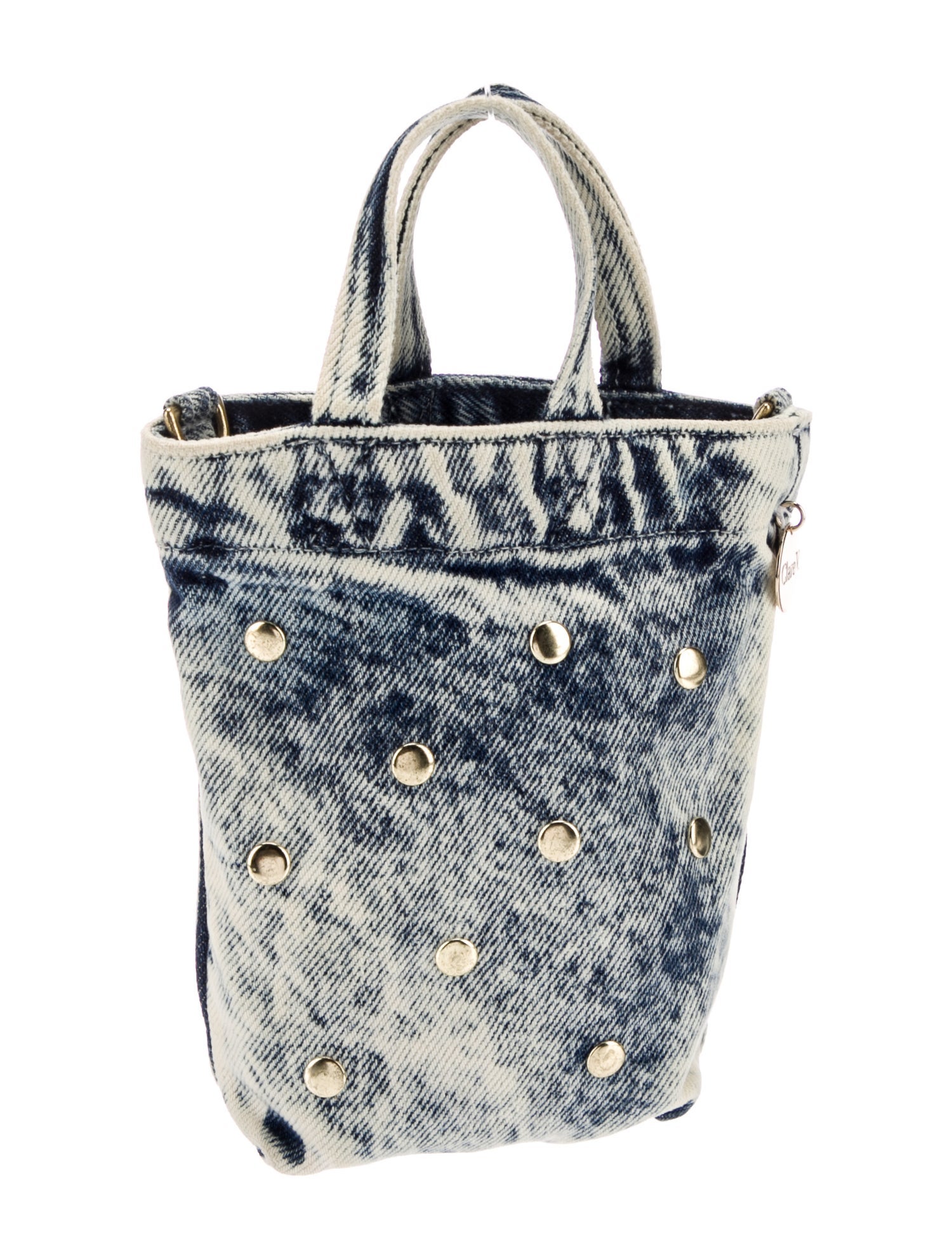Clare V. Denim Top Handle Bag