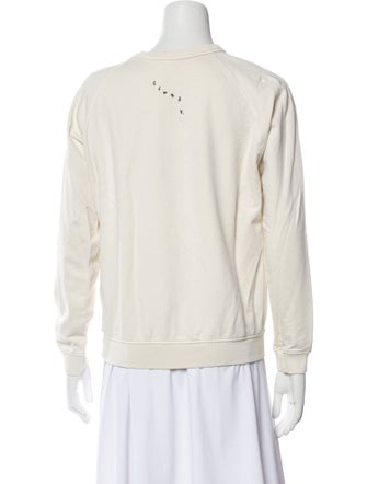 Clare V. Graphic Print Crew Neck Sweatshirt