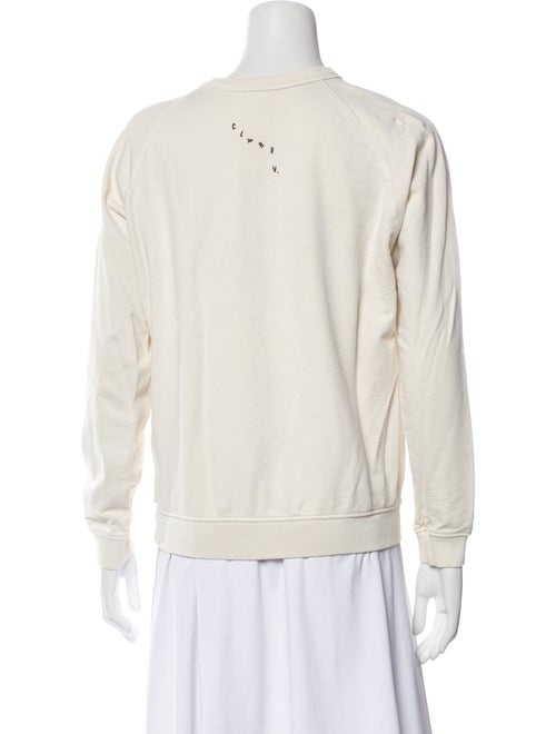 Clare V. Graphic Print Crew Neck Sweatshirt