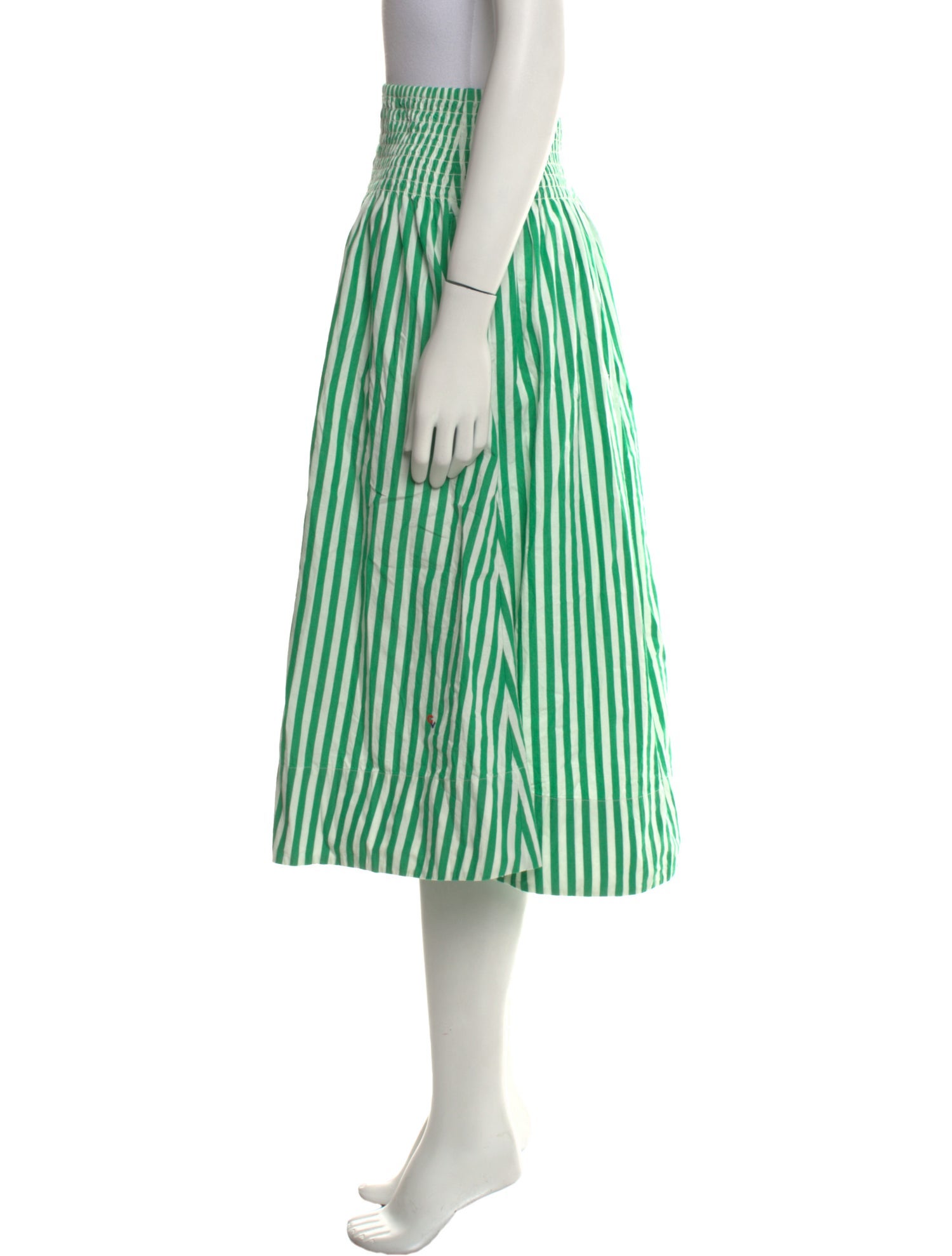 Clare V. Striped Midi Length Skirt