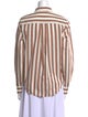 Clare V. Striped Long Sleeve Button-Up Top