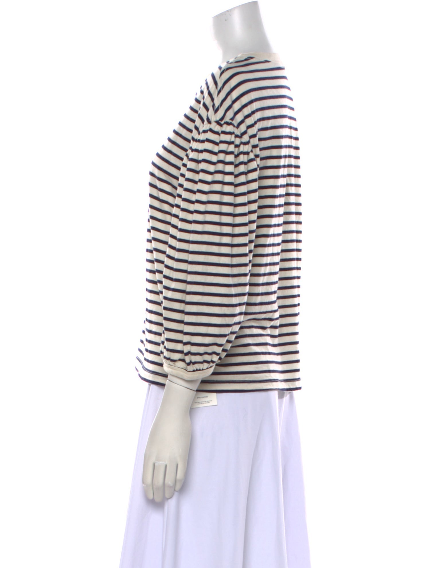 Clare V. Striped Crew Neck Top