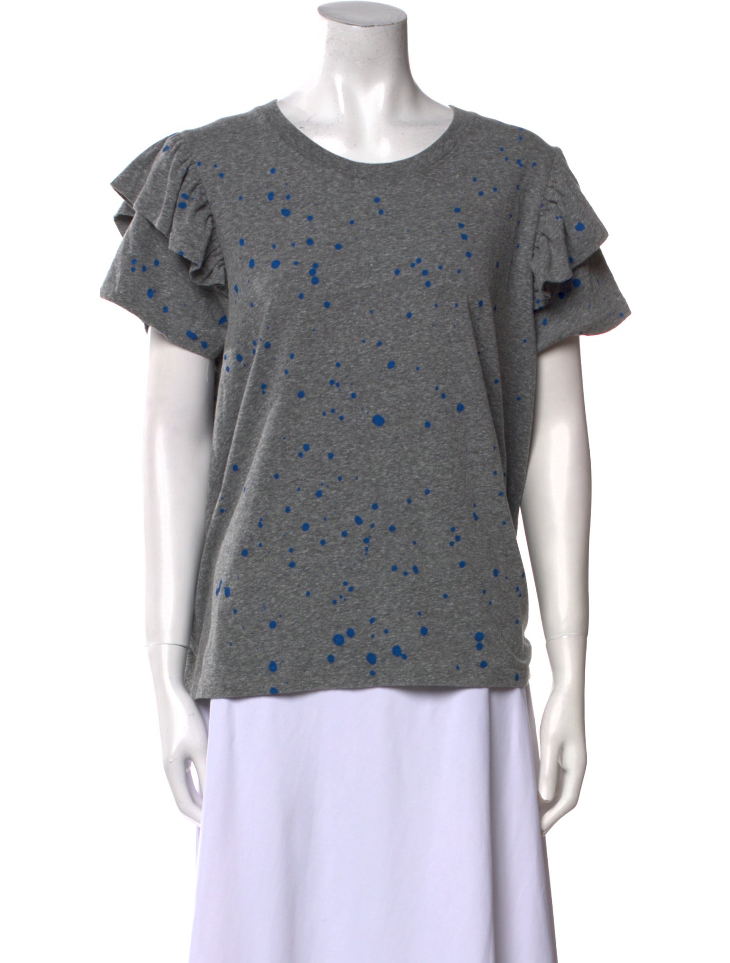Clare V. Printed Crew Neck T-Shirt