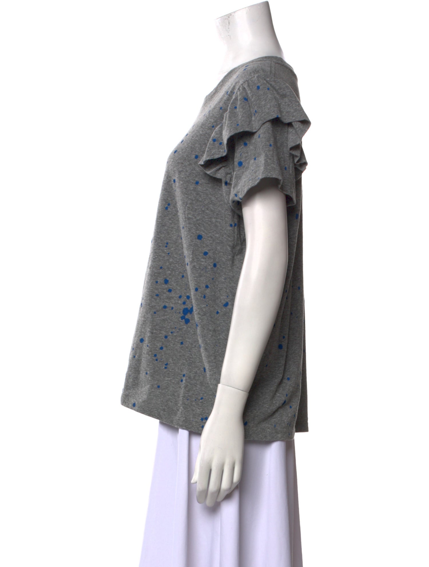 Clare V. Printed Crew Neck T-Shirt