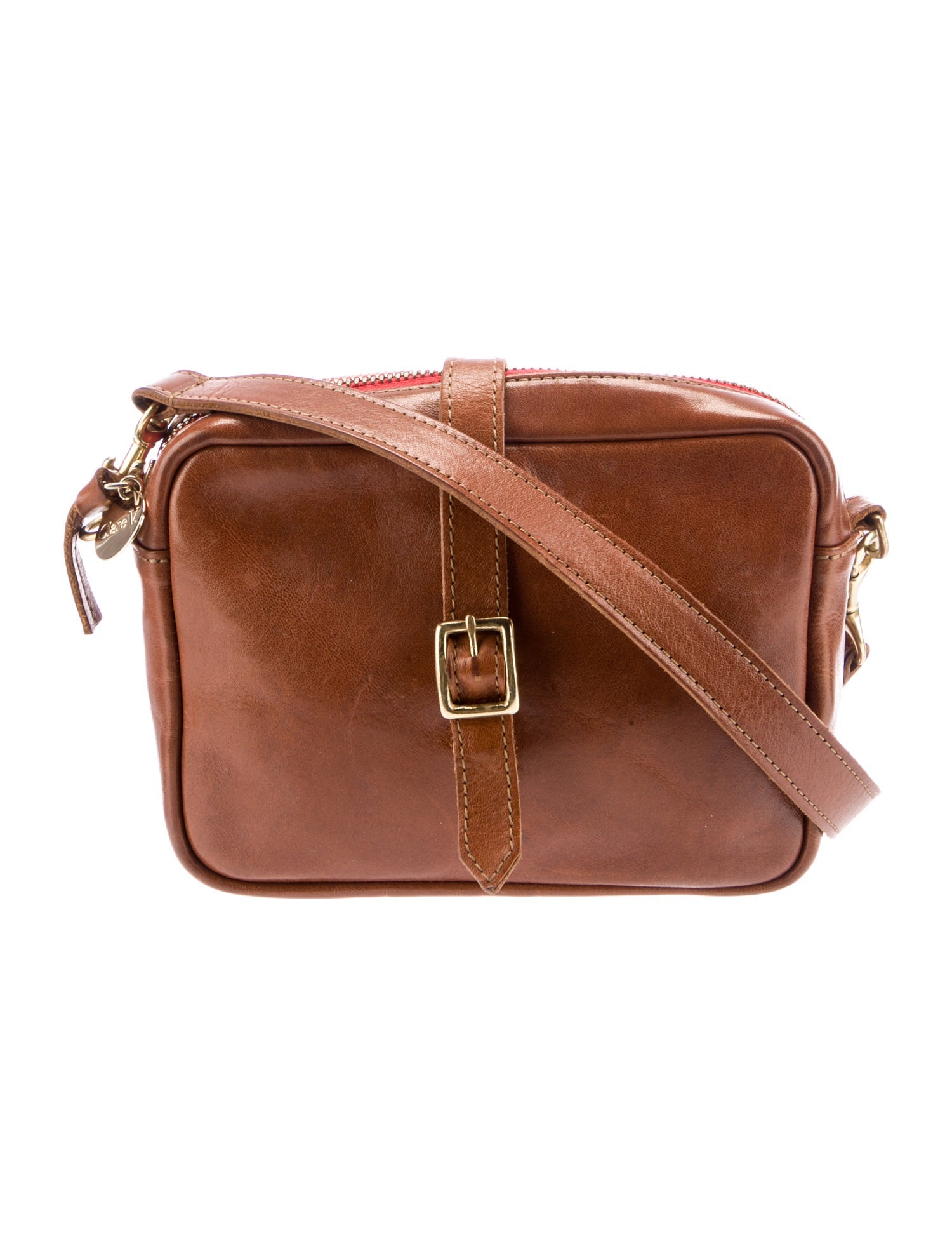 Clare V. Leather Crossbody Bag