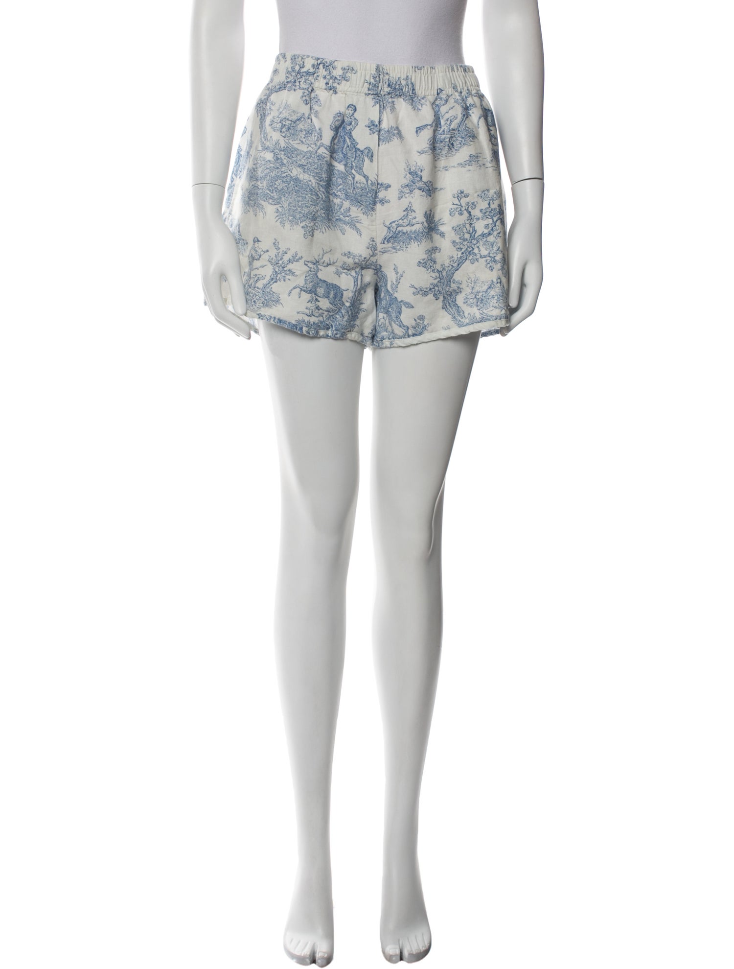 Clare V. Printed Mini Shorts