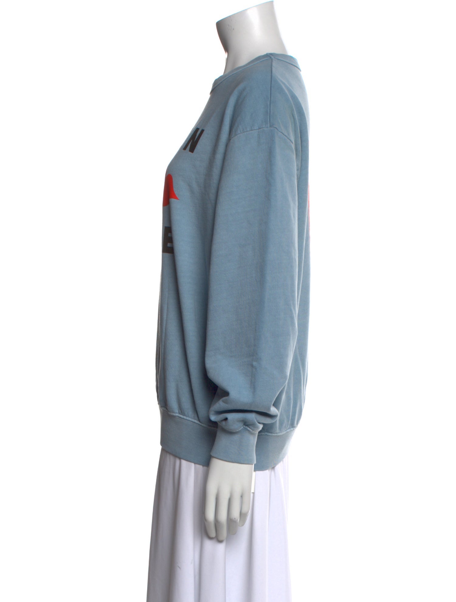 Clare V. Graphic Print Crew Neck Sweater