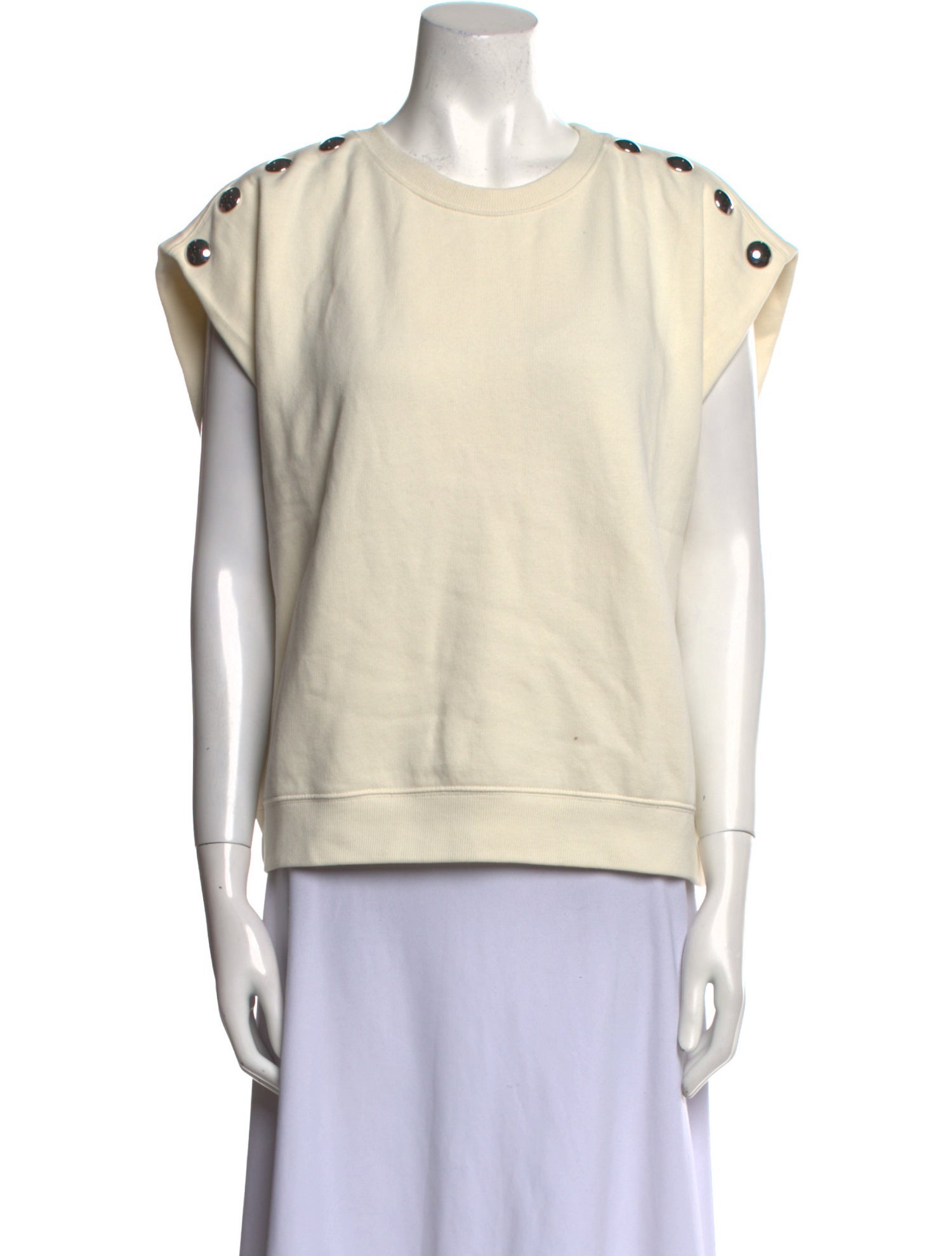 Clare V. Crew Neck Short Sleeve Sweatshirt