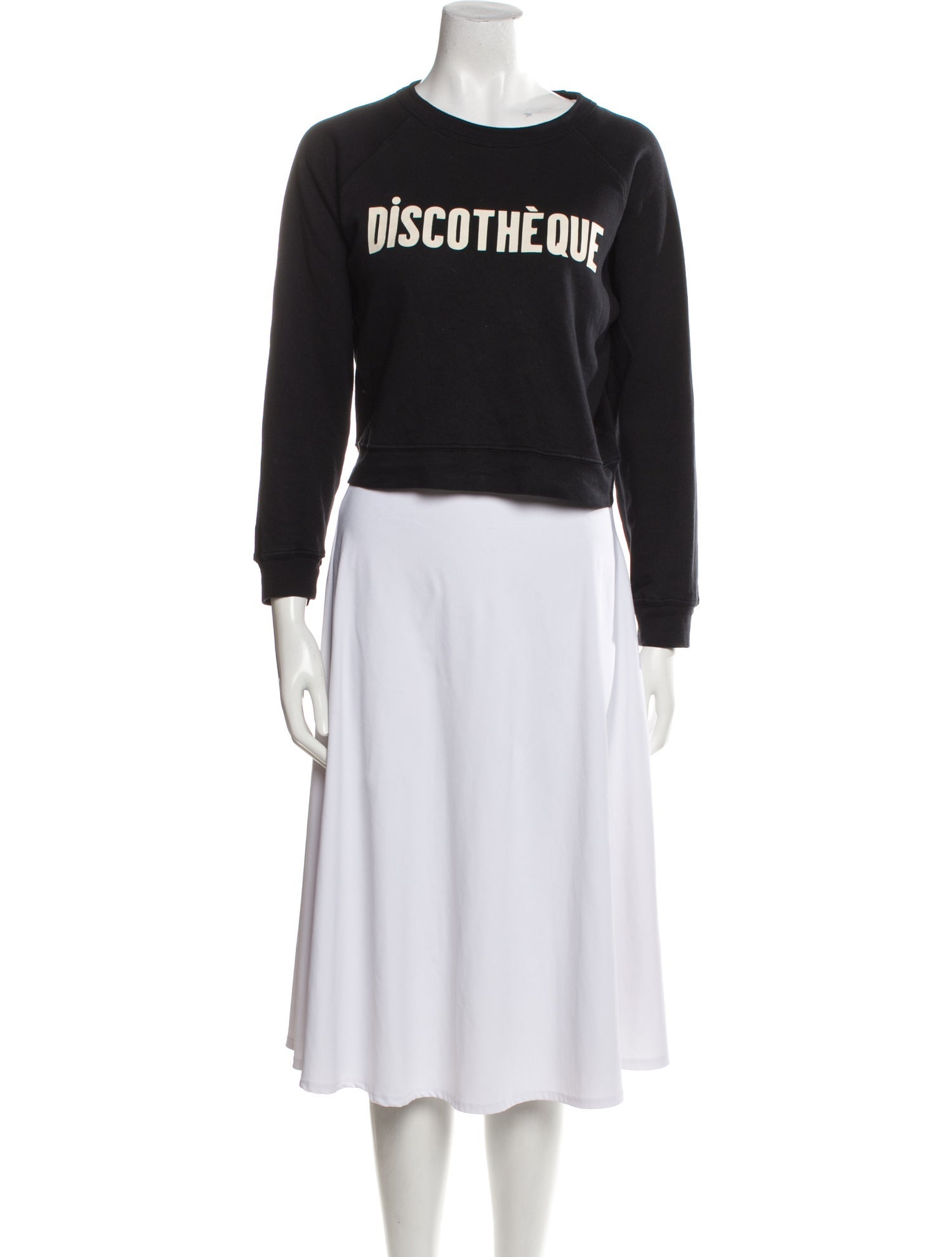 Clare V. Graphic Print Crew Neck Sweatshirt