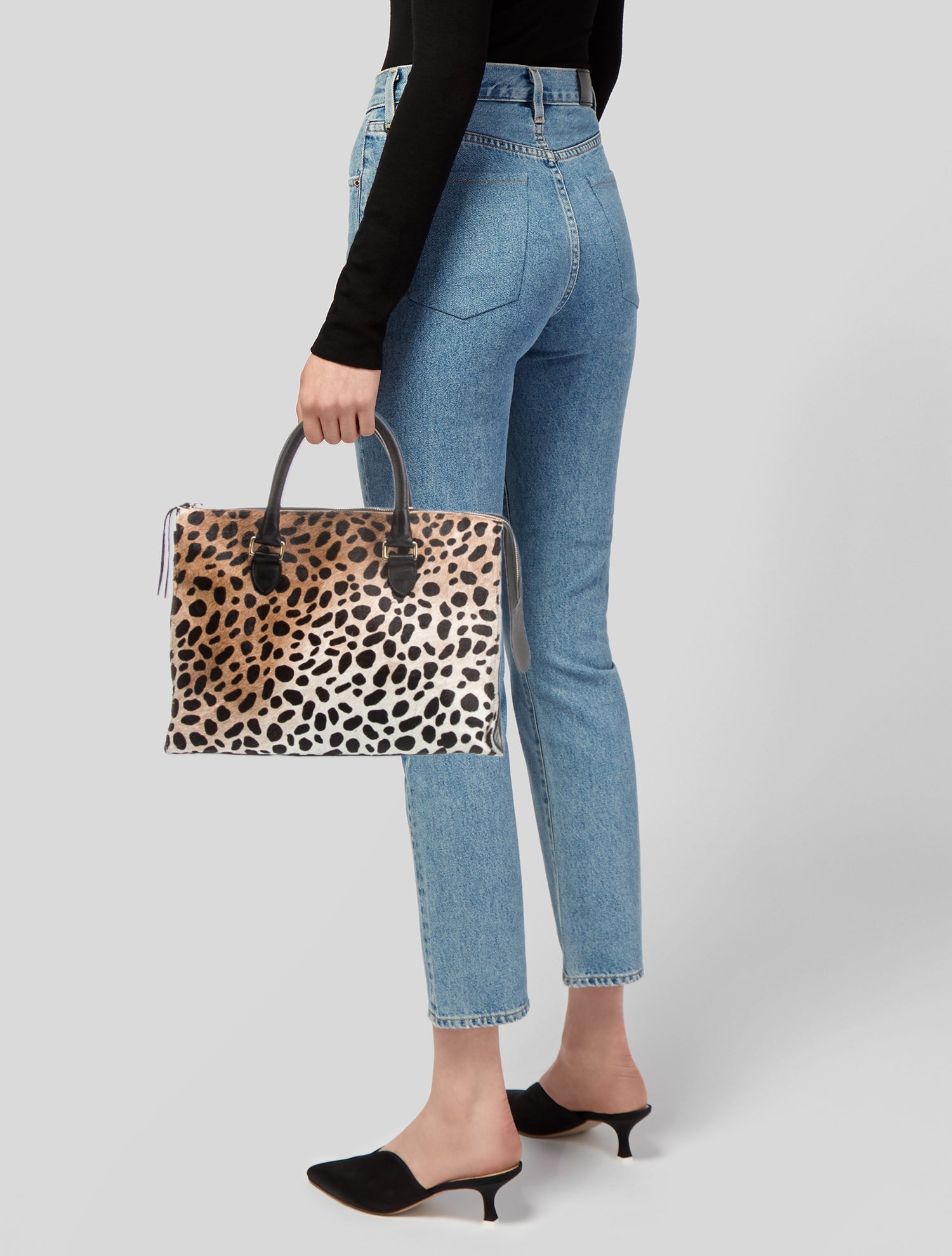 Clare V. Ponyhair Top Handle Bag