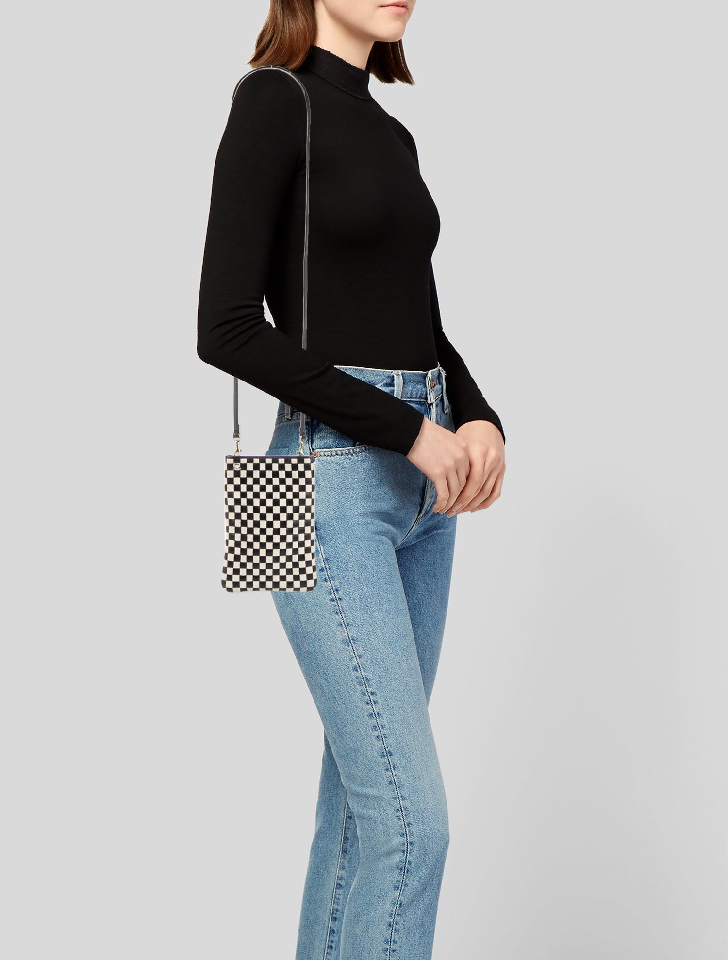 Clare V. Leather Suitcase