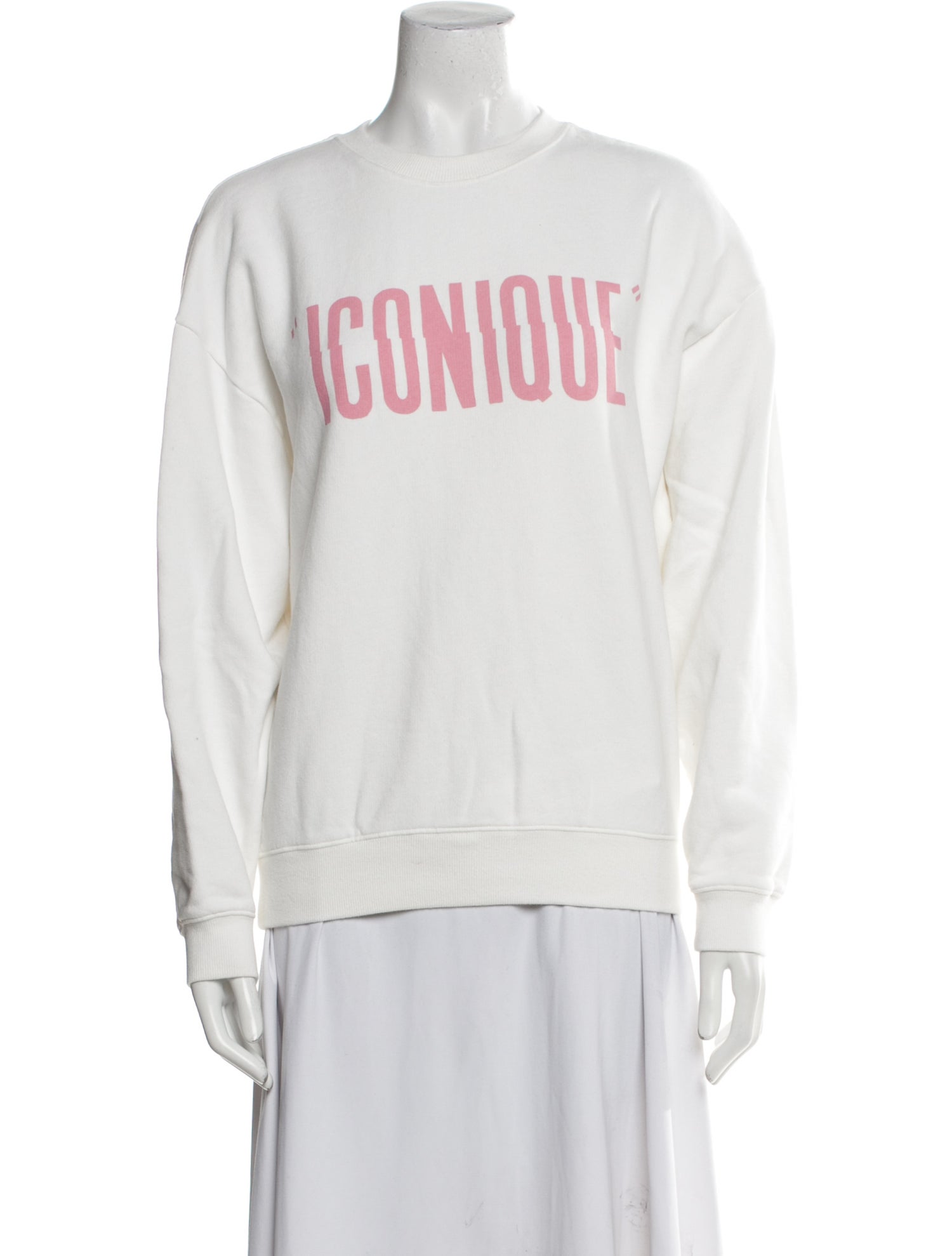 Clare V. Graphic Print Crew Neck Sweater