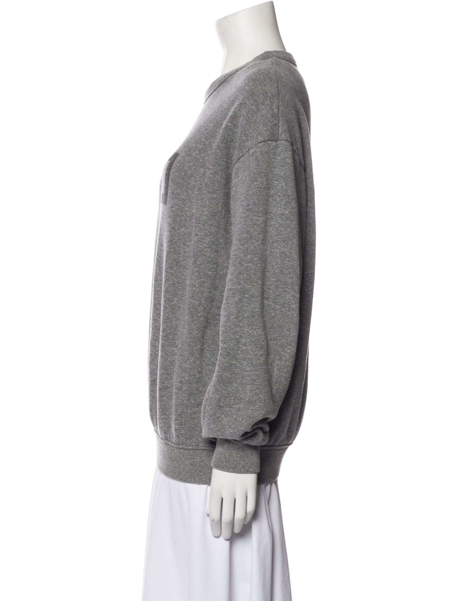 Clare V. Graphic Print Crew Neck Sweater