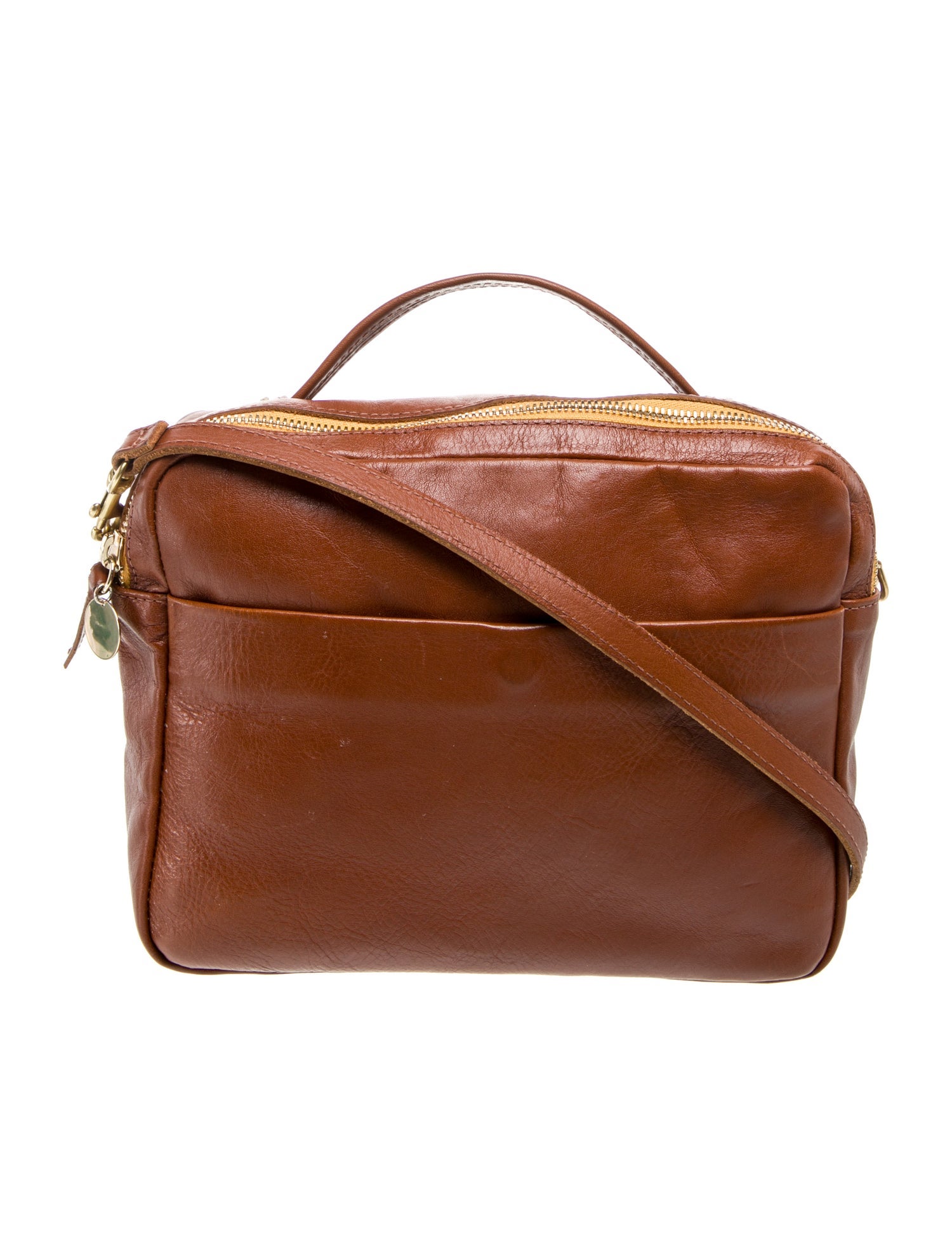 Clare V. Leather Crossbody Bag