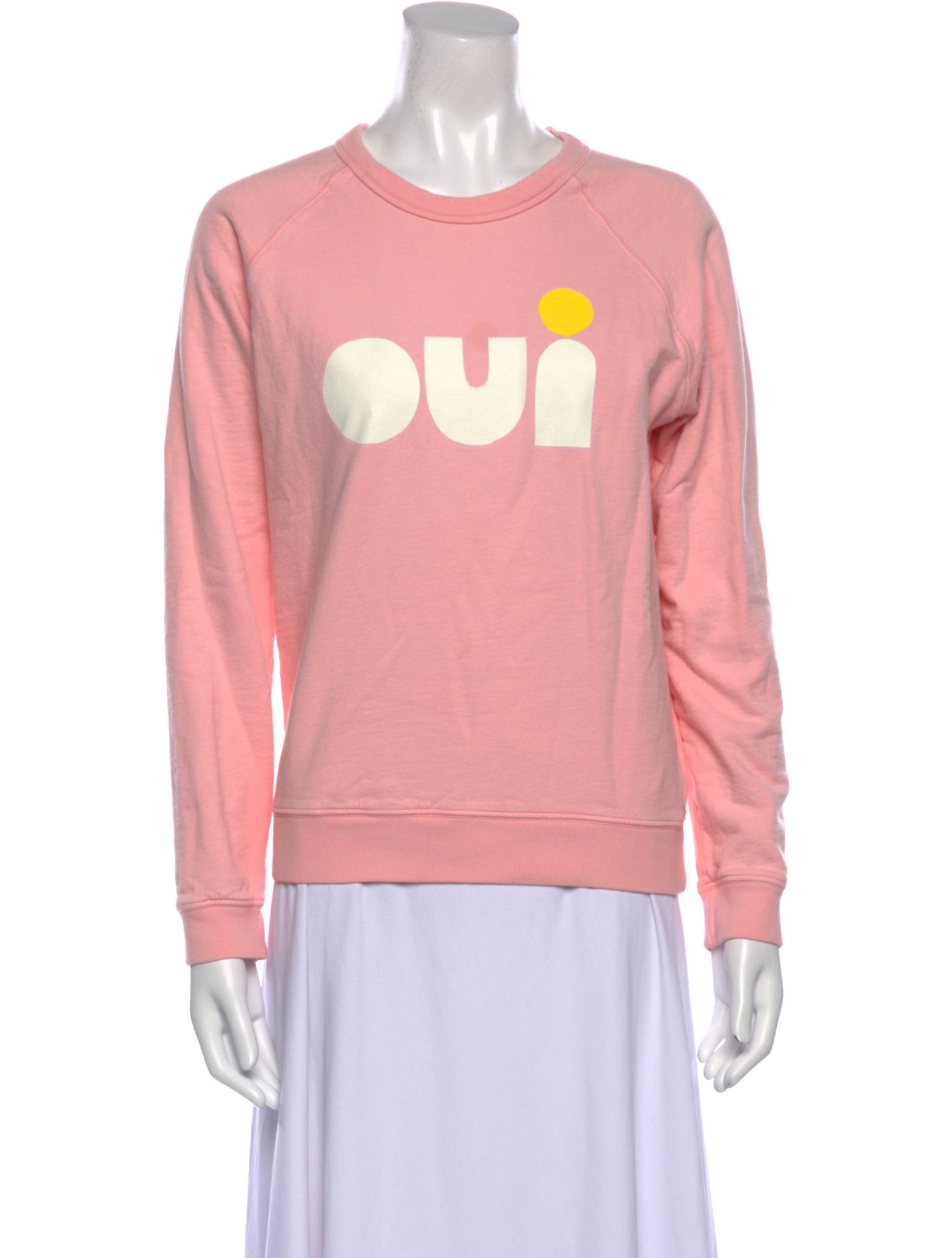 Clare V. Graphic Print Crew Neck Sweatshirt
