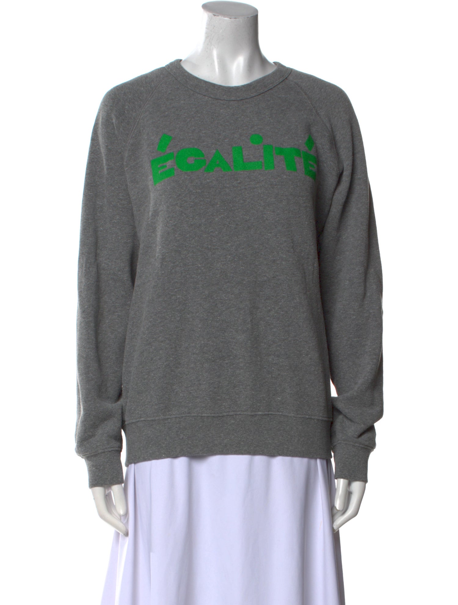 Clare V. Graphic Print Crew Neck Sweatshirt