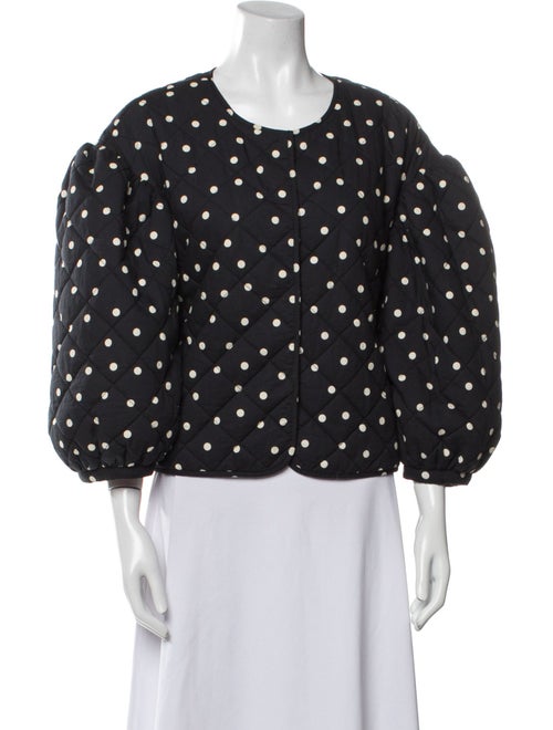 Clare V. Polka Dot Print Coat