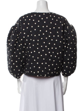 Clare V. Polka Dot Print Coat