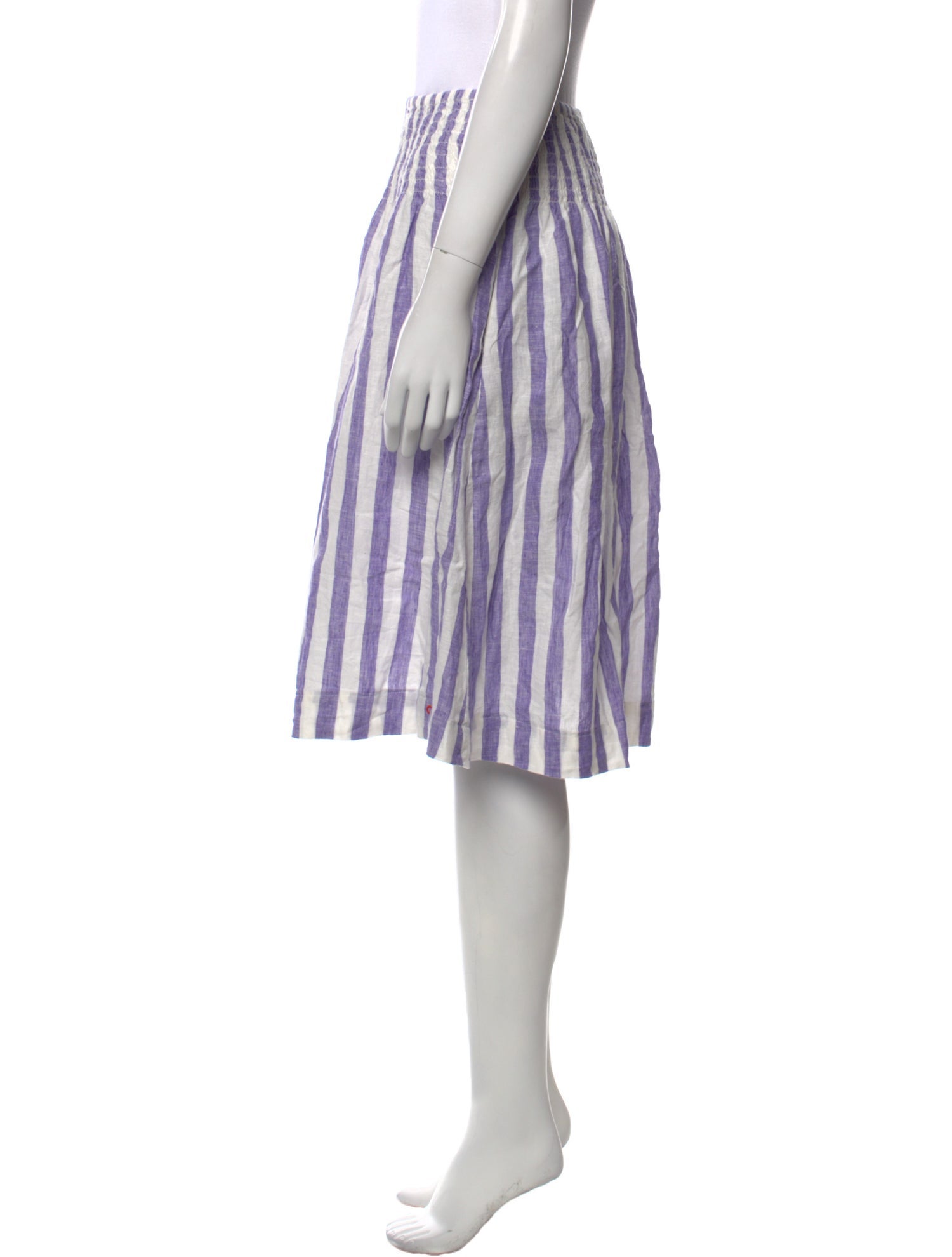 Clare V. Striped Knee-Length Skirt
