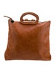 Clare V. Leather Top Handle Bag