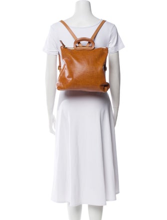 Clare V. Leather Top Handle Bag