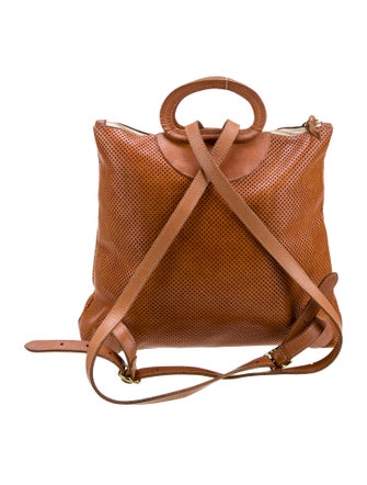 Clare V. Leather Top Handle Bag