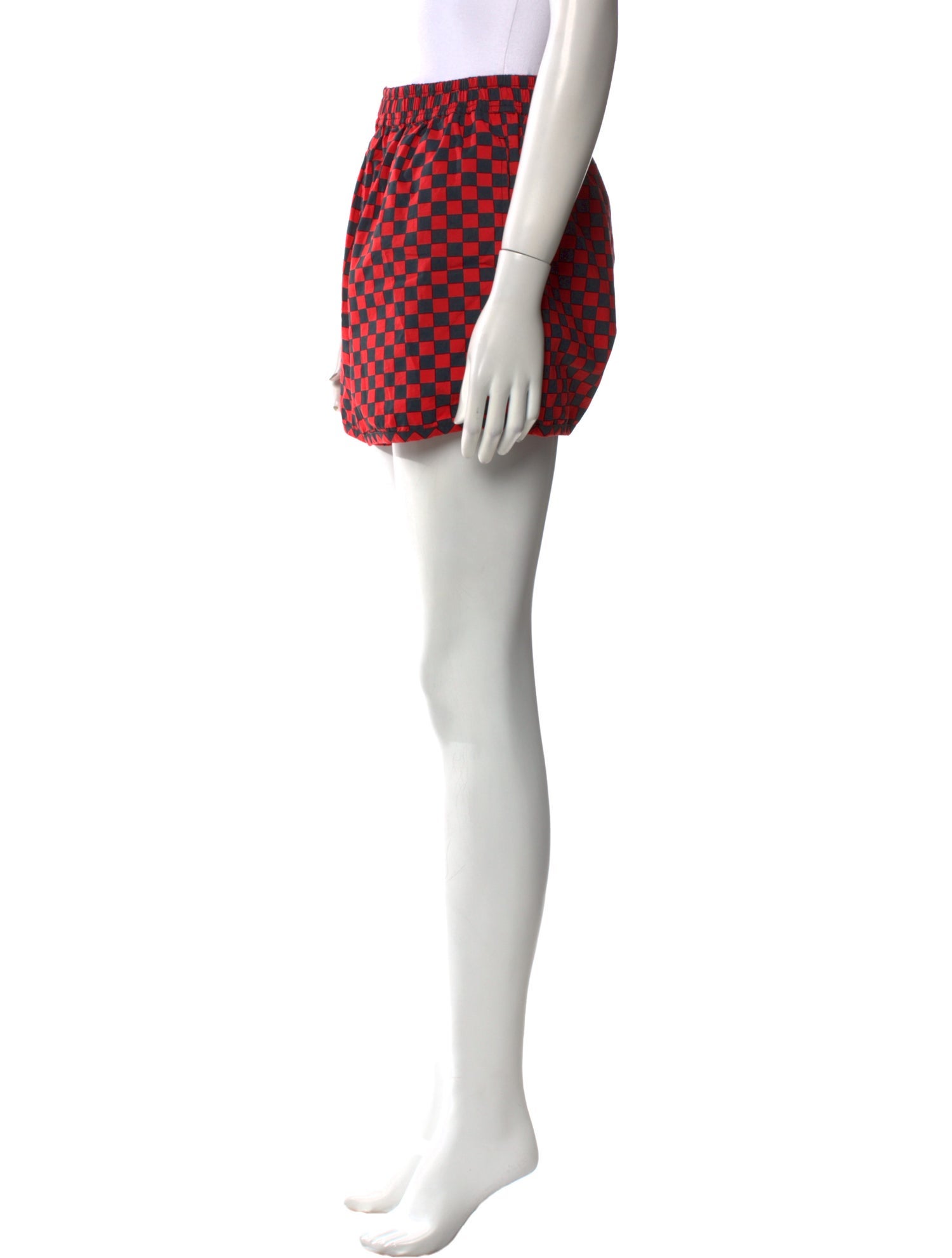 Clare V. Plaid Print Mini Shorts