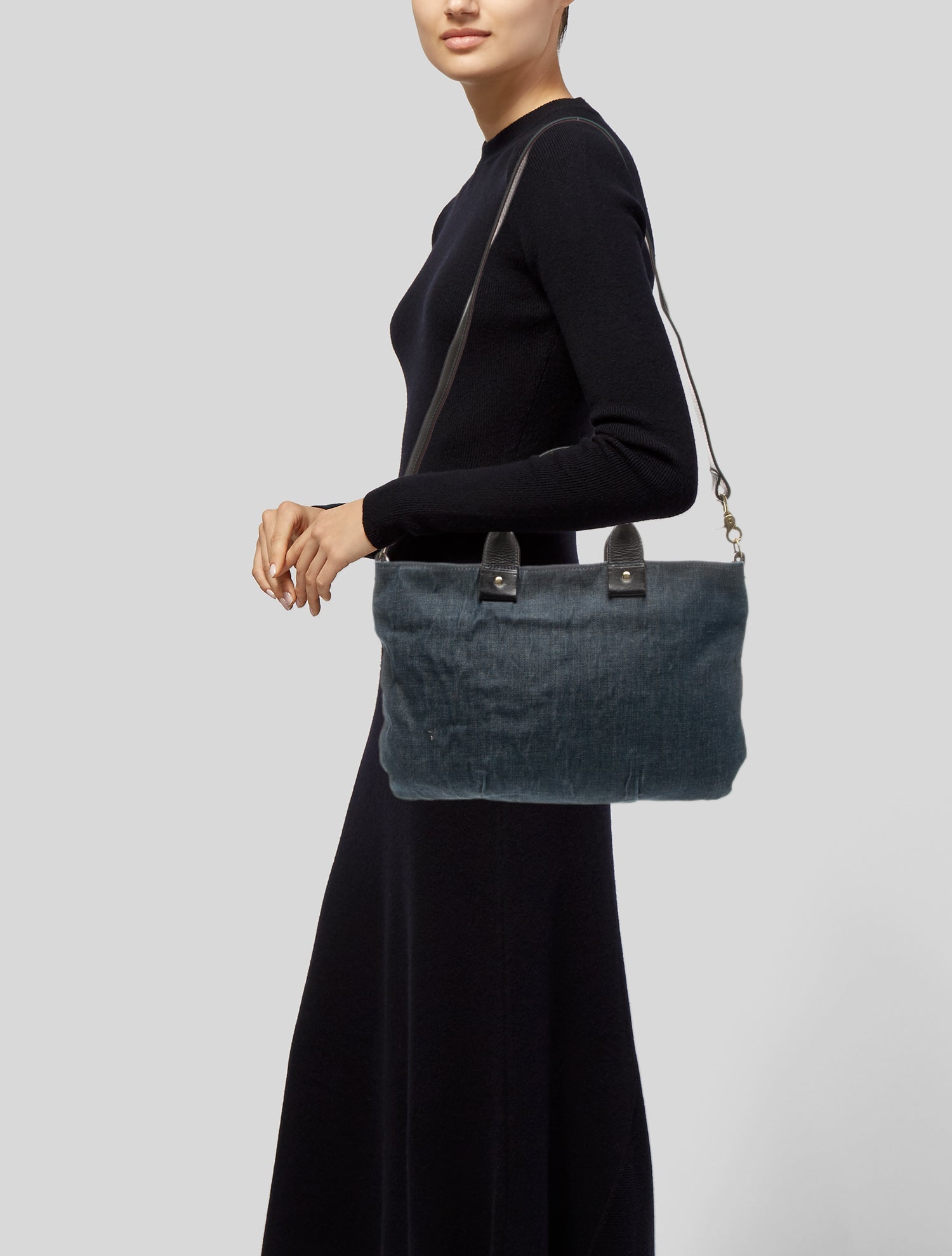 Clare V. Denim Weekender Bag