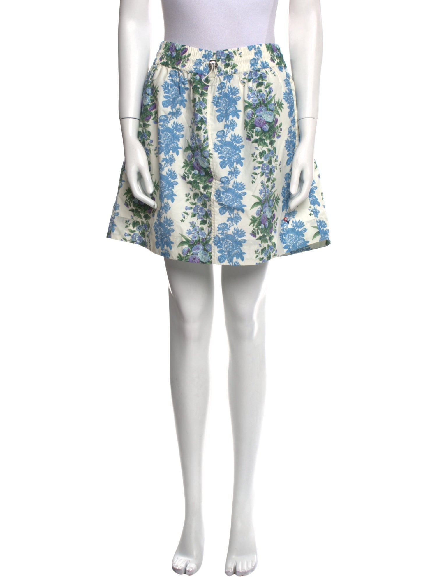 Clare V. Floral Print Mini Skirt