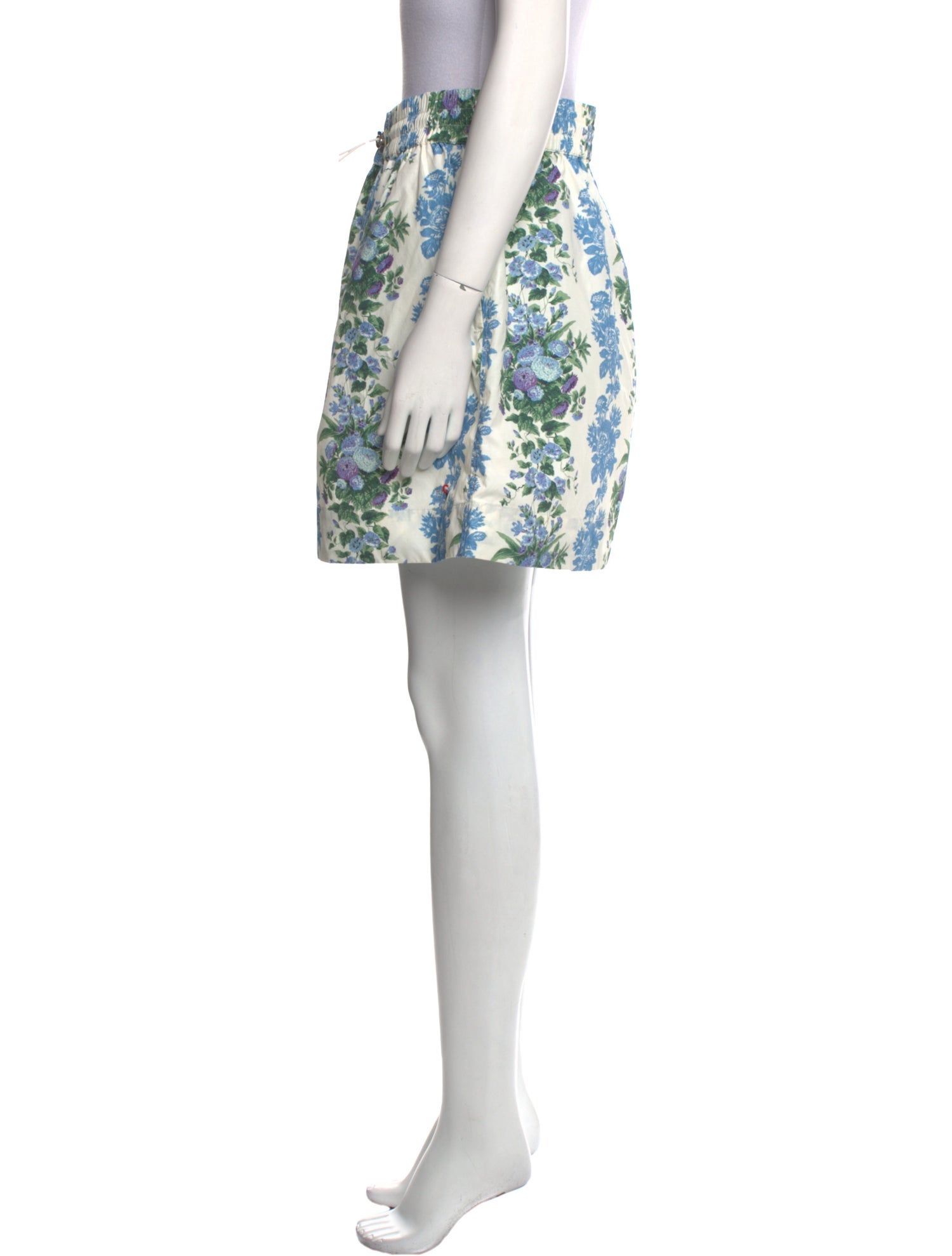 Clare V. Floral Print Mini Skirt