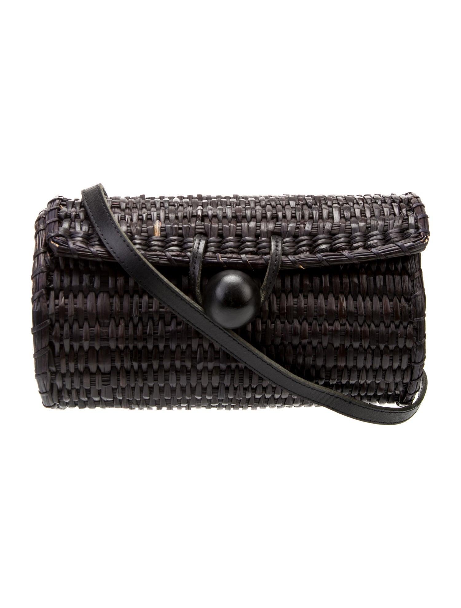 Clare V. Wicker Crossbody Bag