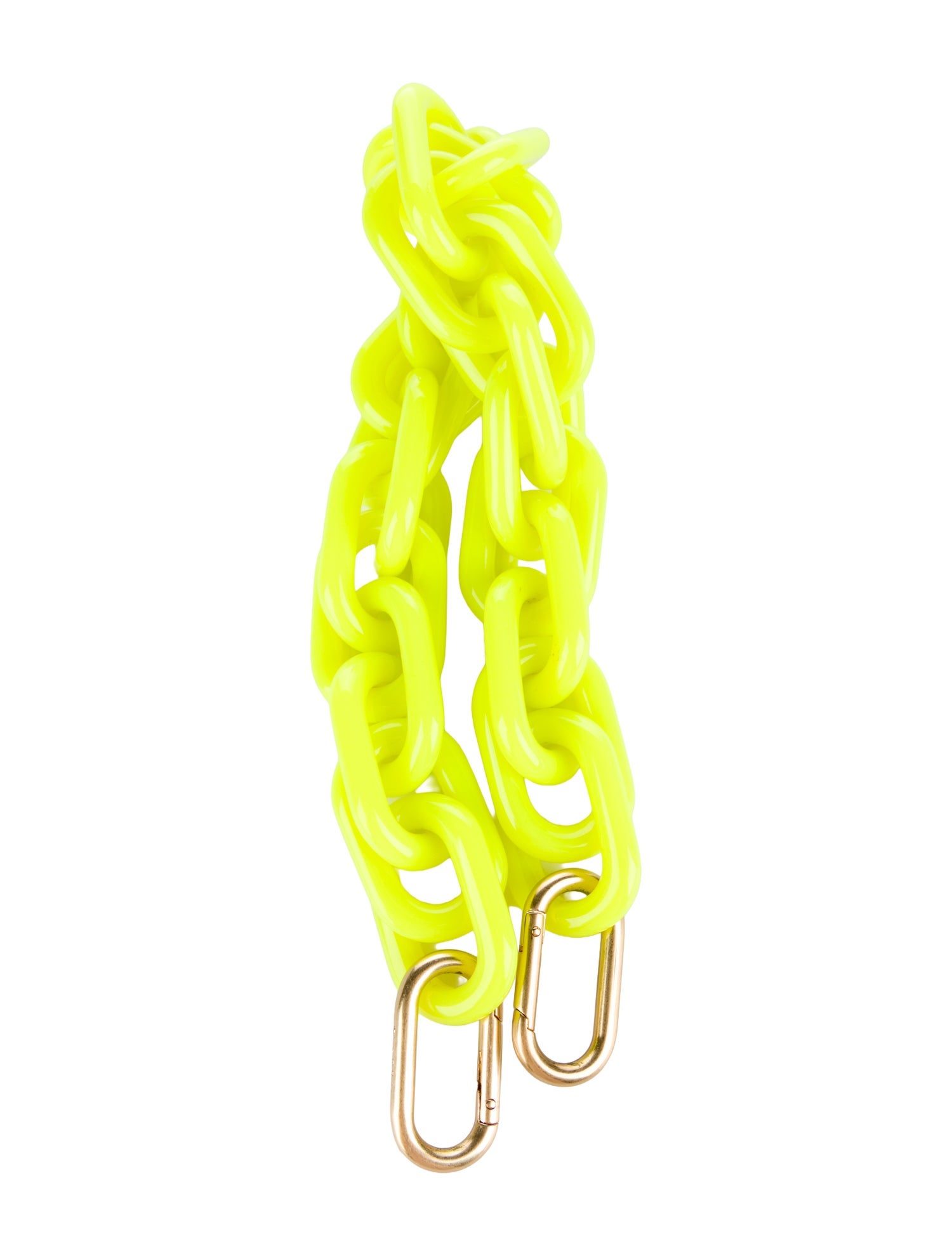 Clare V. yellow chains bag strap