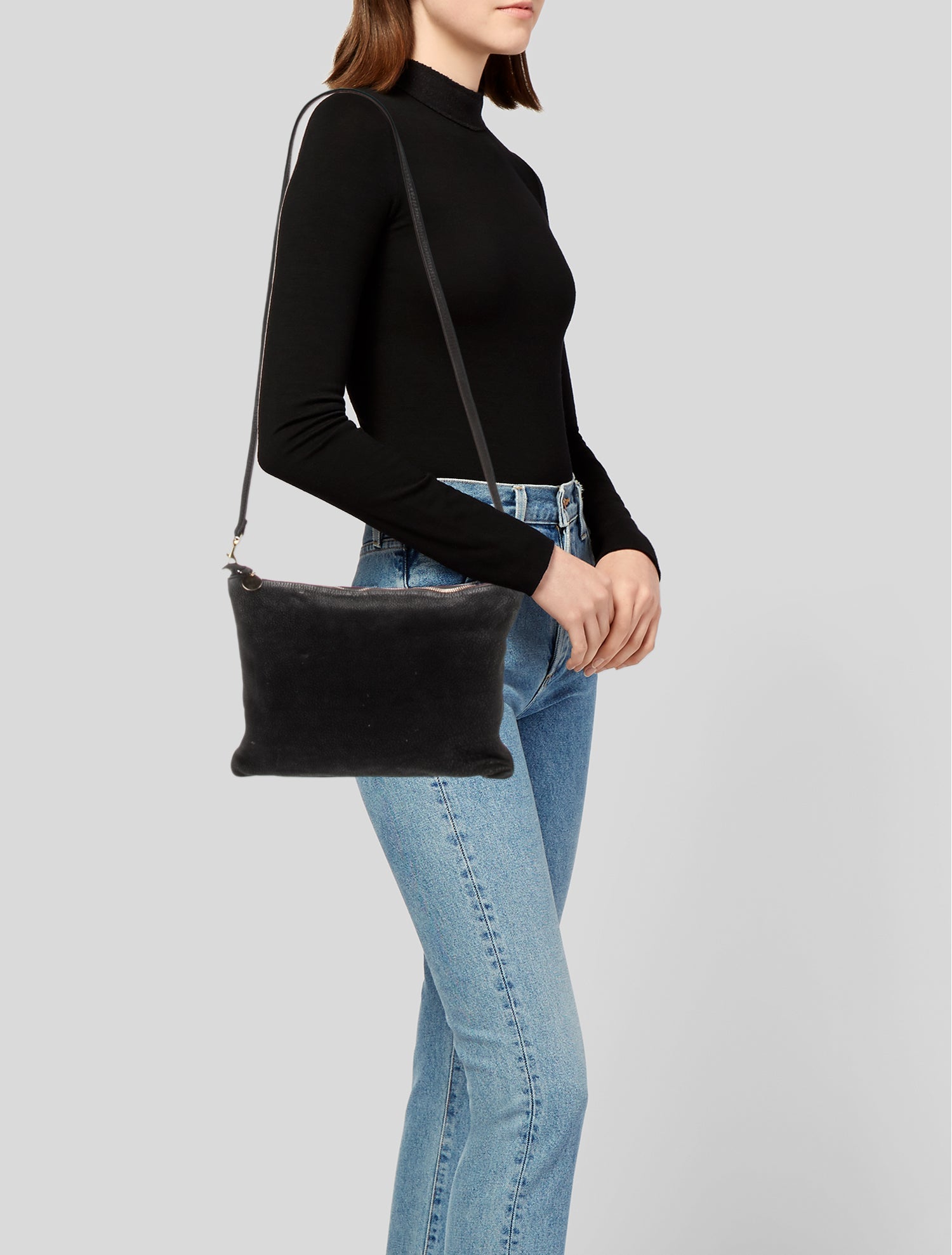 Clare V. Leather Messenger Bag