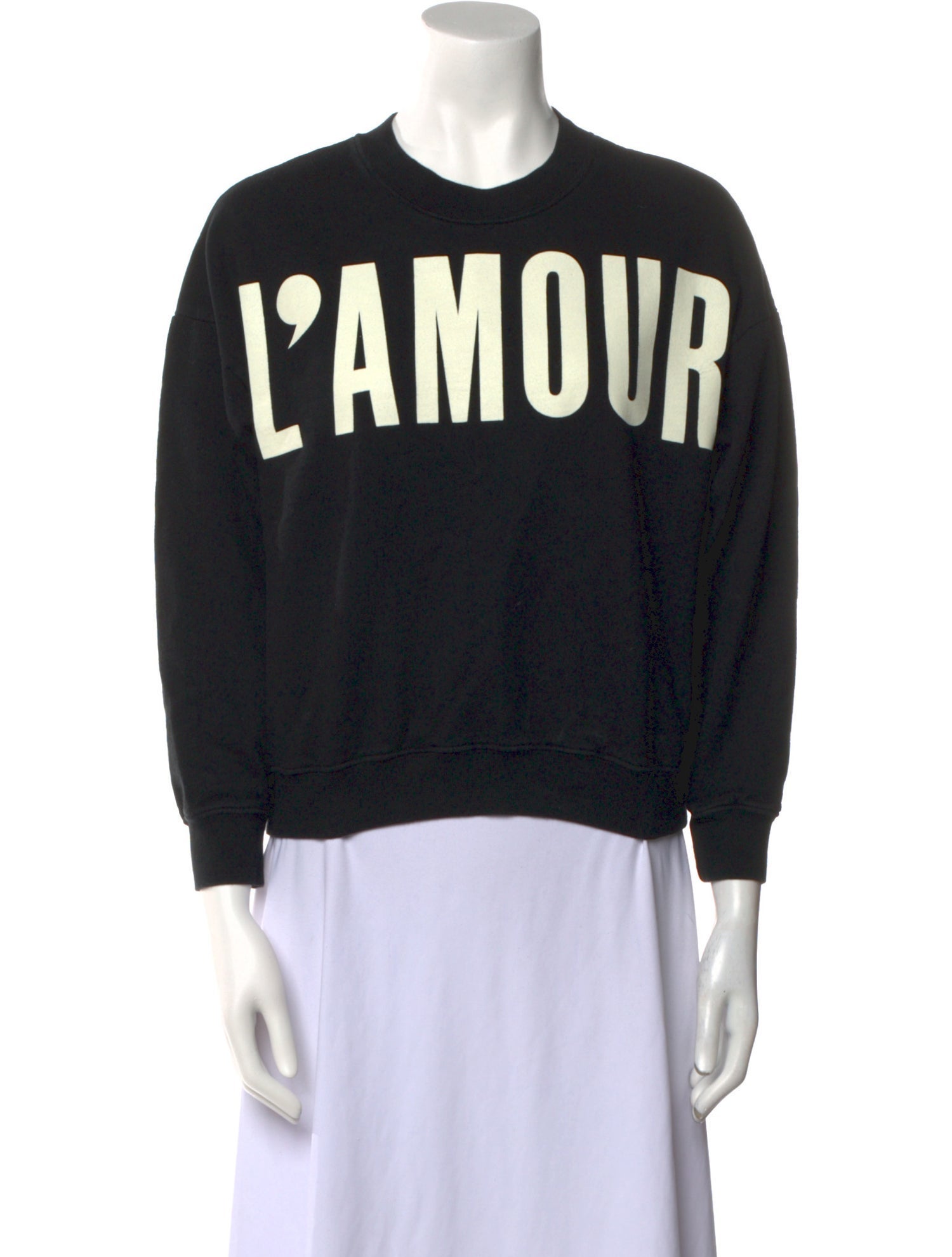 Clare V. Graphic Print Crew Neck Sweatshirt