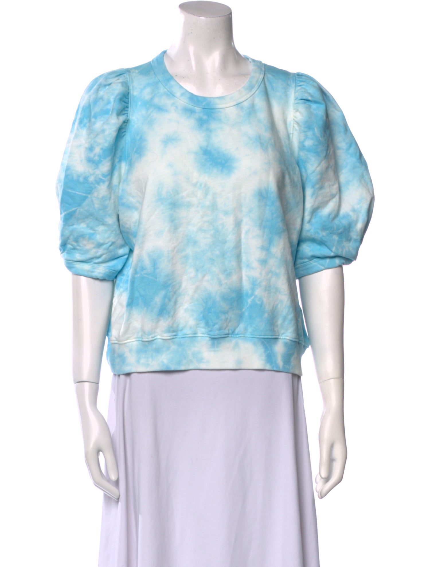 Clare V. Tie-Dye Print Scoop Neck T-Shirt