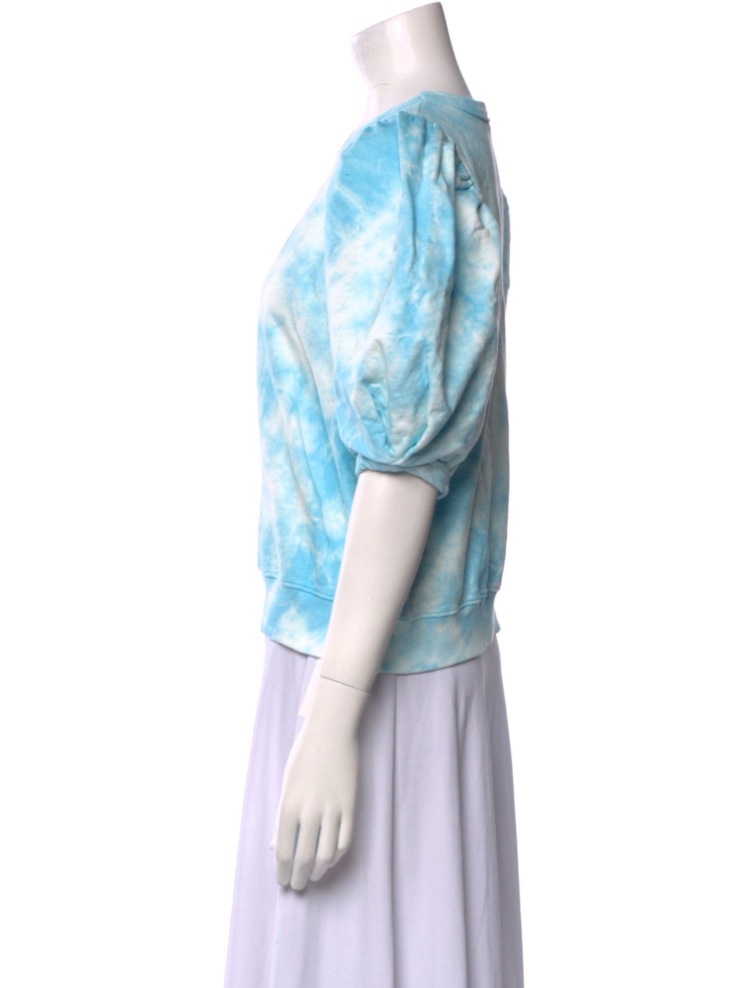 Clare V. Tie-Dye Print Scoop Neck T-Shirt