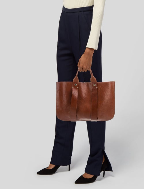 Clare V. Leather Briefcase