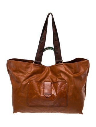 Clare V. Leather Top Handle Bag