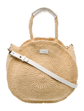 Clare V. Raffia Shoulder Bag