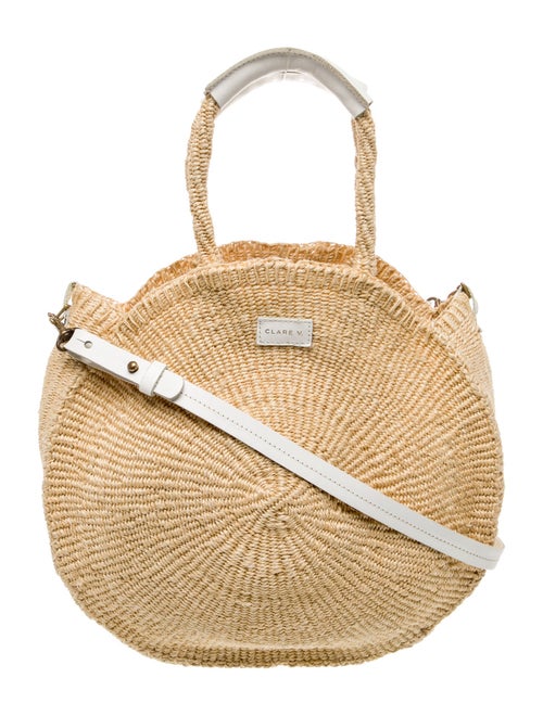 Clare V. Raffia Shoulder Bag